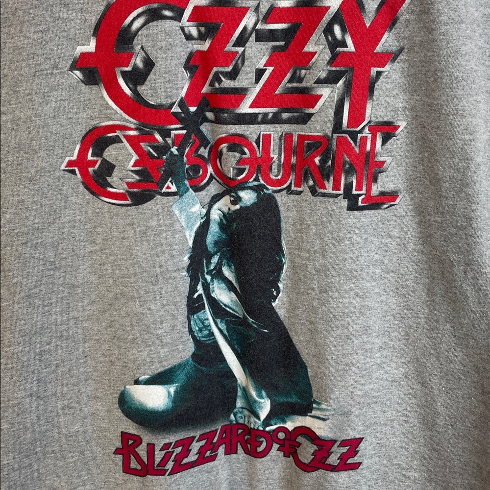 Gray Ozzy Osbourne Sleeveless Graphic Tee
